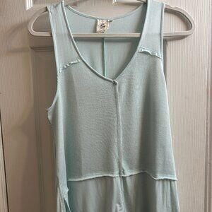 White Crow Women's Light Blue Hi-Lo Sleeveless Top - M